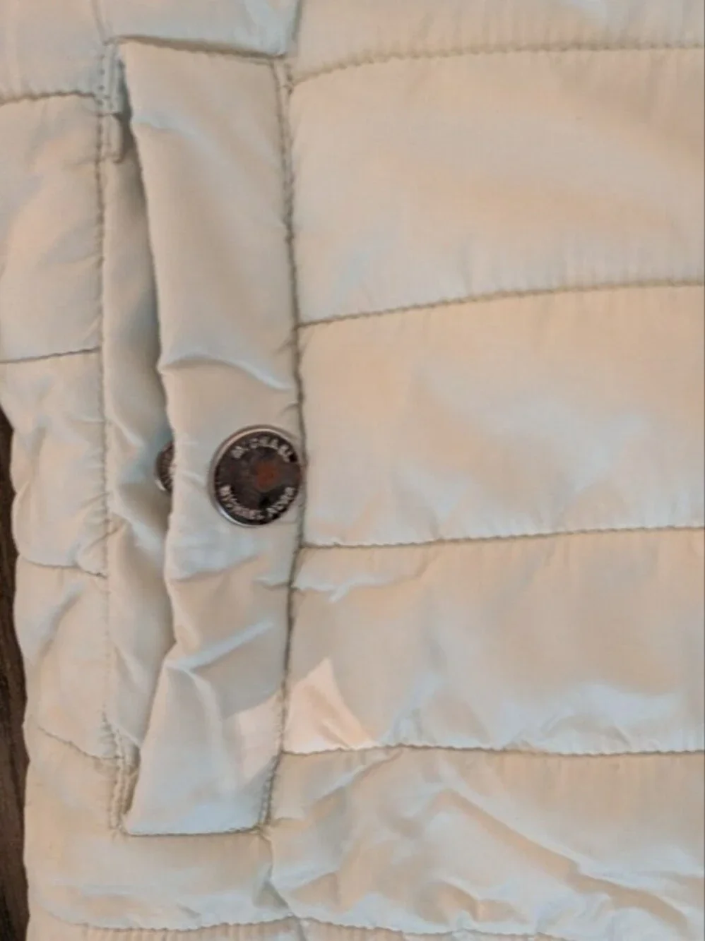 MICHAEL Michael Kors Light Blue Quilted Kids Jacket with Sherpa Trim